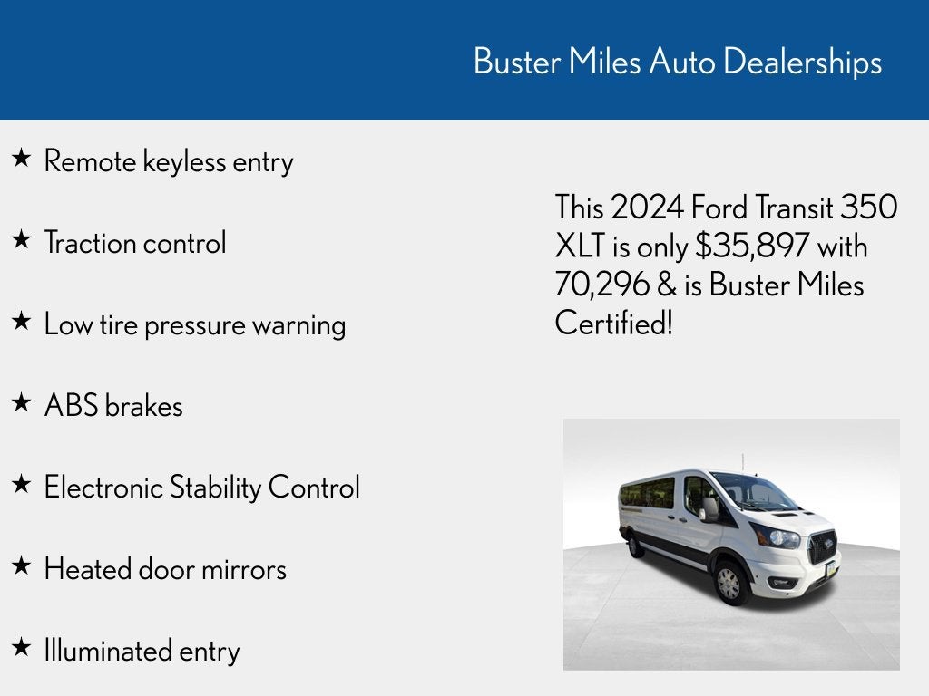 2024 Ford Transit Passenger Wagon XL