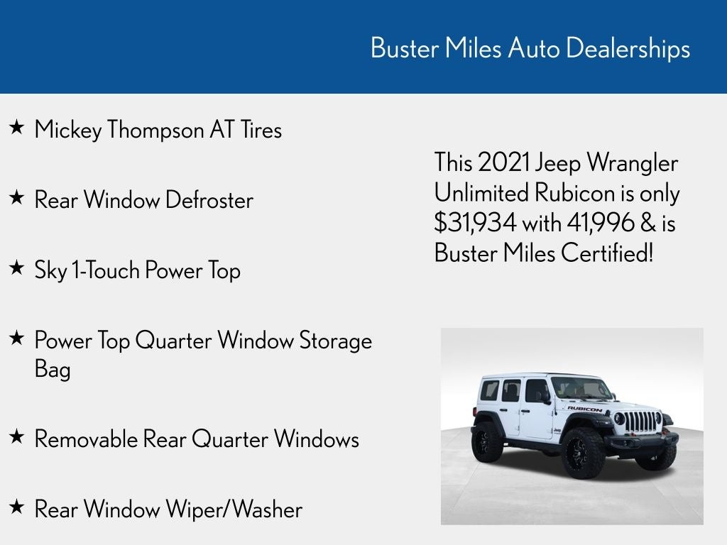 2021 Jeep Wrangler Unlimited Rubicon
