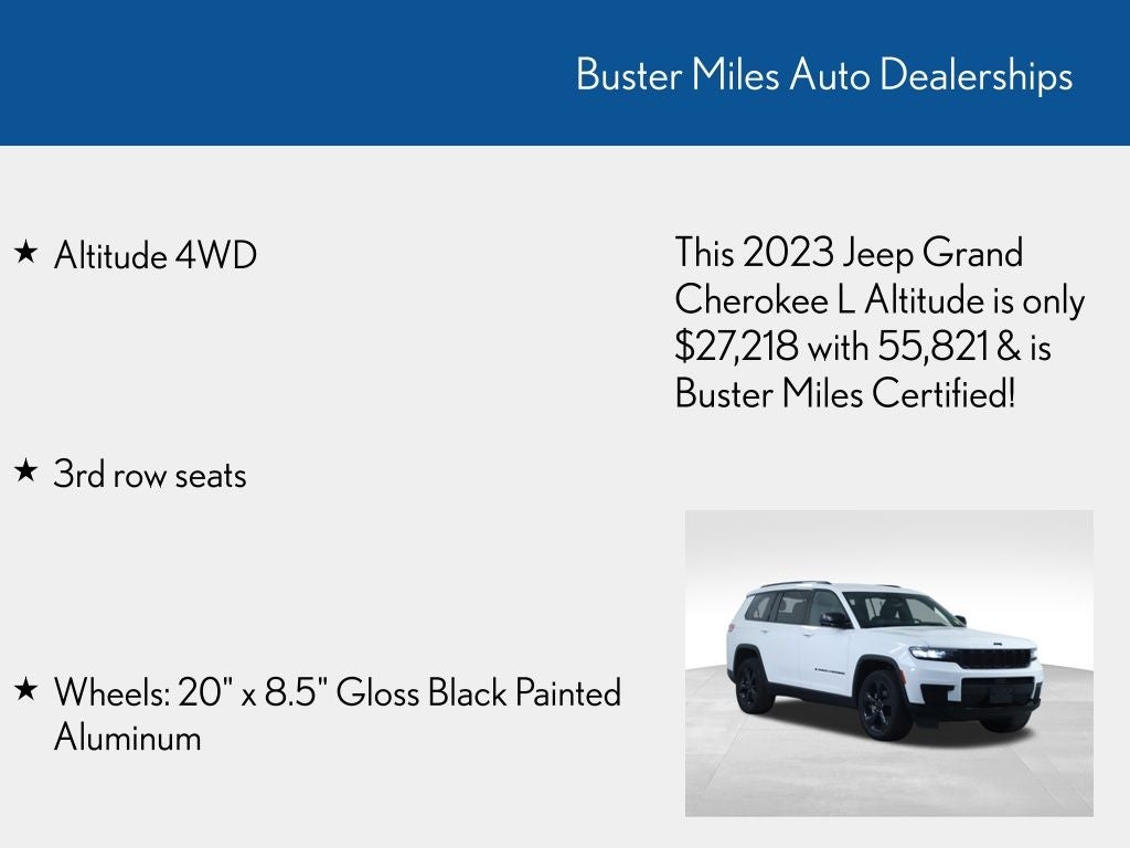 2023 Jeep Grand Cherokee L Altitude