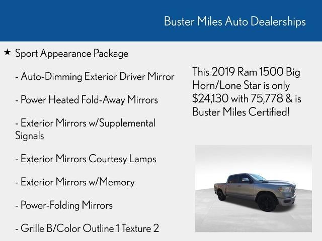 2019 RAM 1500 Big Horn/Lone Star