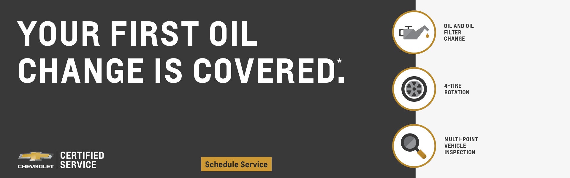 Your First Oil Change is Covered